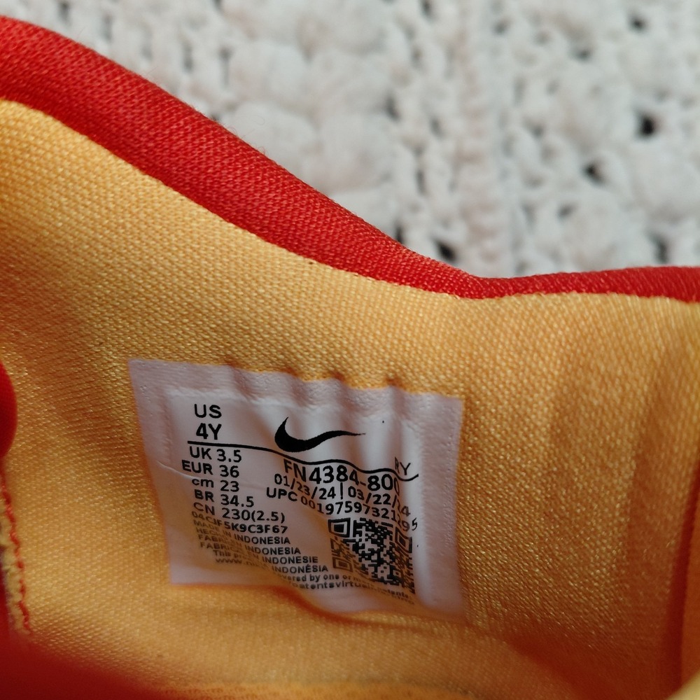 Nike Isofly Gs Basketball Shoes Youth 4 Sneaker Atomic Orange Glacier FN4384-800 - Picture 8 of 11